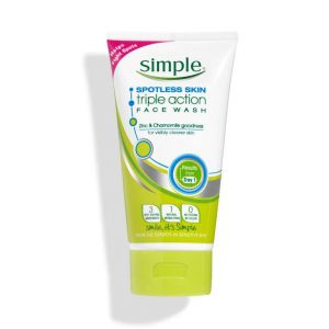 Simple Spotless Triple Action Face wash 150mll