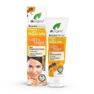 dr. organic royel jelly light&bright skin tone correcting cream125ml