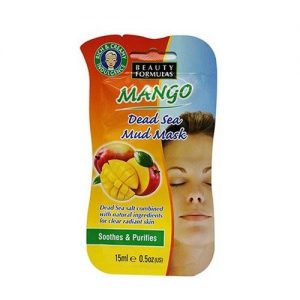 BEAUTY FORMULAS FACE MASK MANGO DEAD SEA MUD 15ml