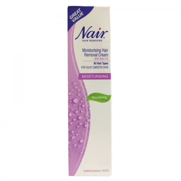 Nair Moisturizing Hair Removal Cream With Baby Oil For All Hair Types 200ml