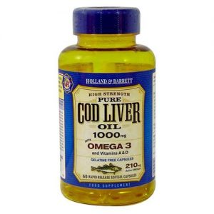 Holland & Barrett Cod Liver Oil 60 Capsules 1000mg