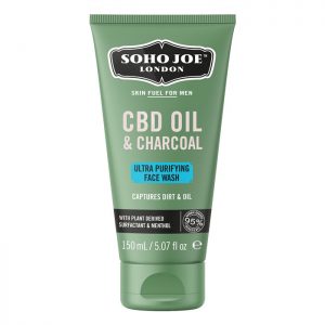 SOHO JOE Ultra Purifying Face Wash for men is a refreshing gel formula designed to remove dirt and excess oil from the skin. This unique Activated Charcoal helps to capture dust and pollution while antioxidant-rich Swiss CBD oil helps to moisturise the skin specially formulated to cleanse skin while leaving it visibly clear and fresh.