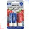 Derma V10 Lip Care Balm 2 Original + 1 Strawberry