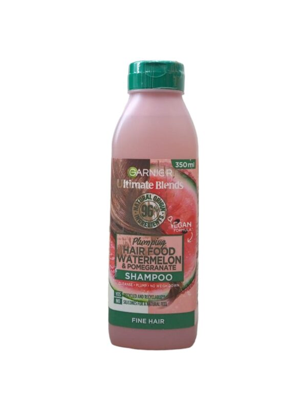 Garnier Ultimate Blends Plumping Hair Food Watermelon and Pomegranate Shampoo 350ml